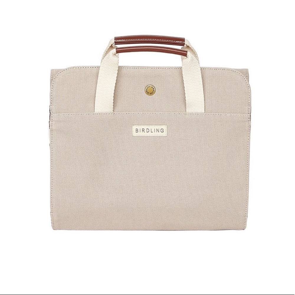 NWT Birdling Canvas Travel Kit Bag - Tan - NEW!!